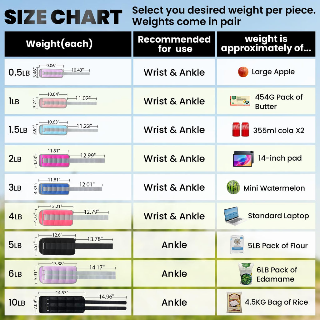 Ankle Weights with Straps N6729