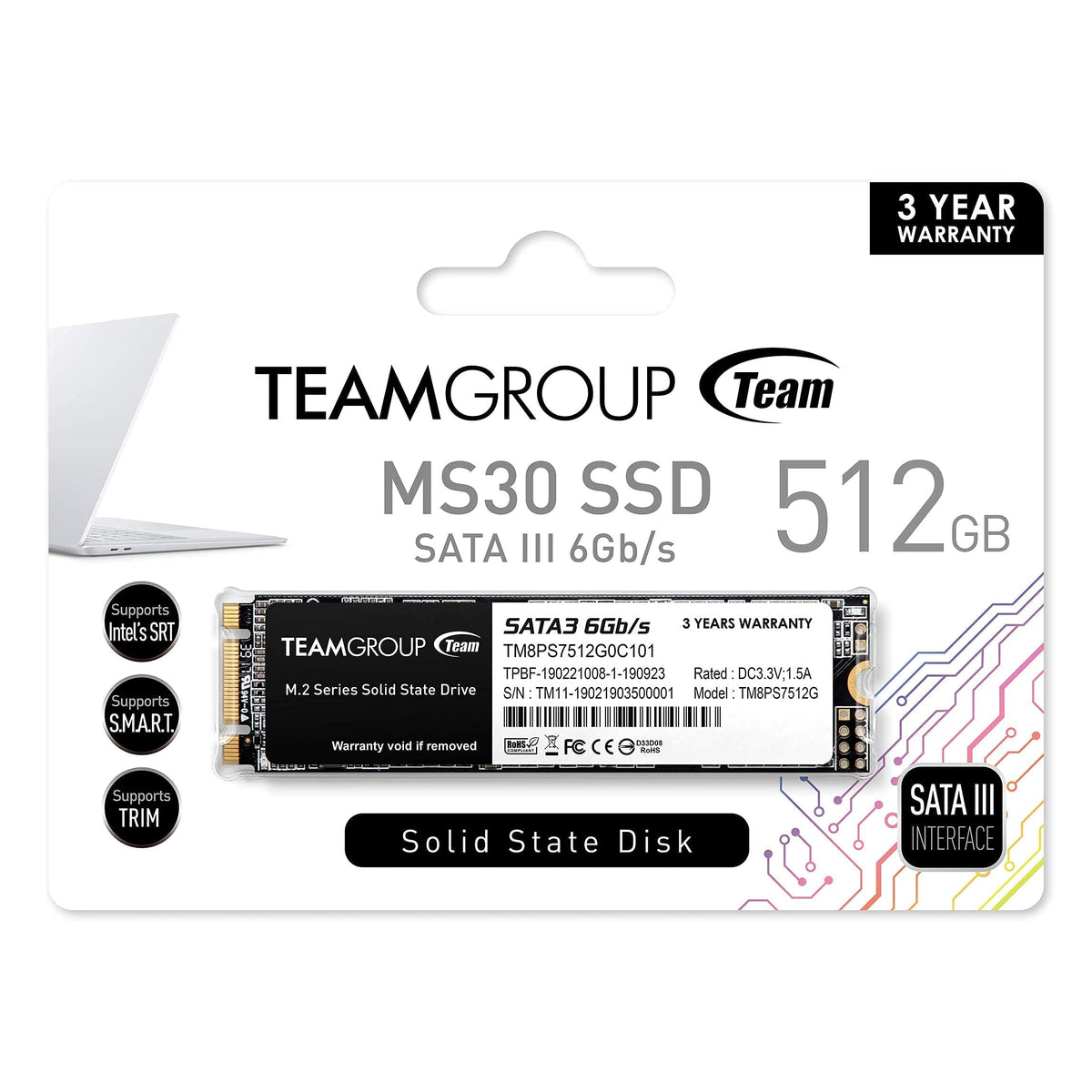 512GB M.2 2280 SATA III Internal Solid State Drive SSD O416