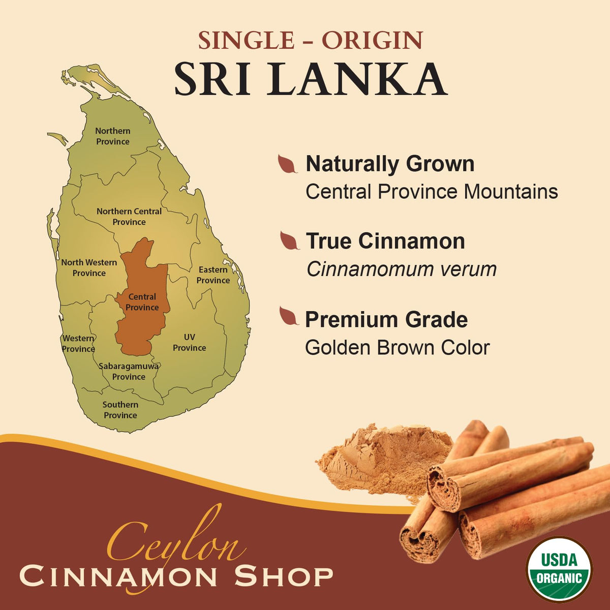 Organic Ceylon Cinnamon Capsules, 90 Count S66673