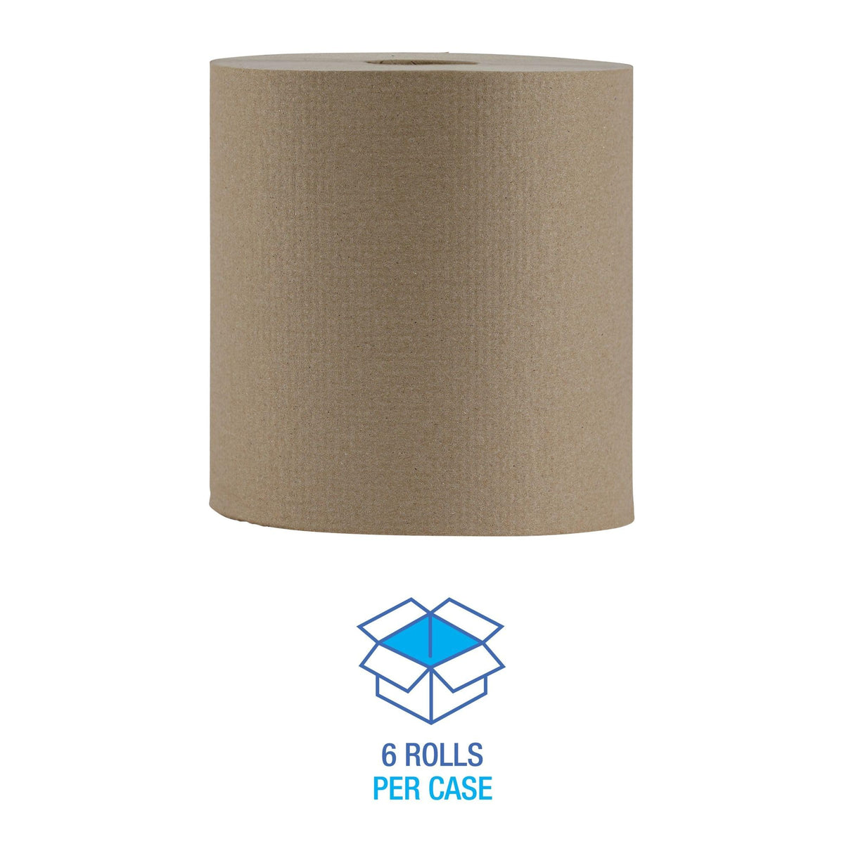 Hardwound Paper Towels, 6 Rolls, 1-Ply, 8" x 800 ft, Natural U511
