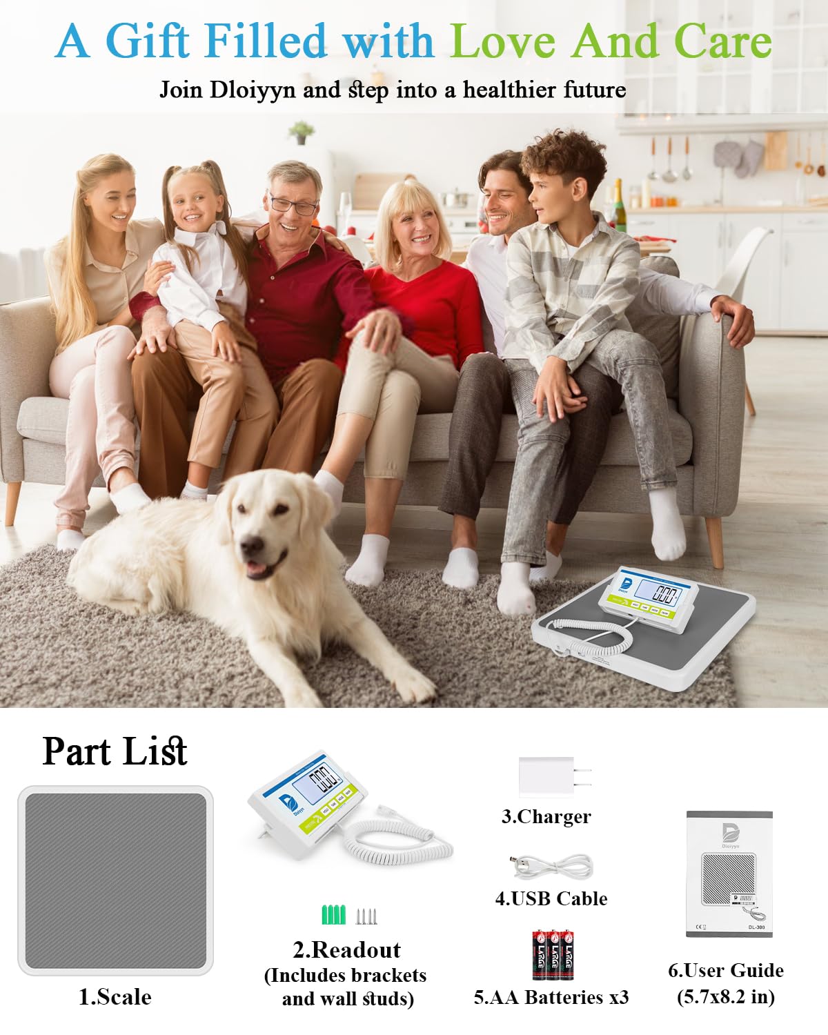660 lb Digital Medical Floor Scale P504793