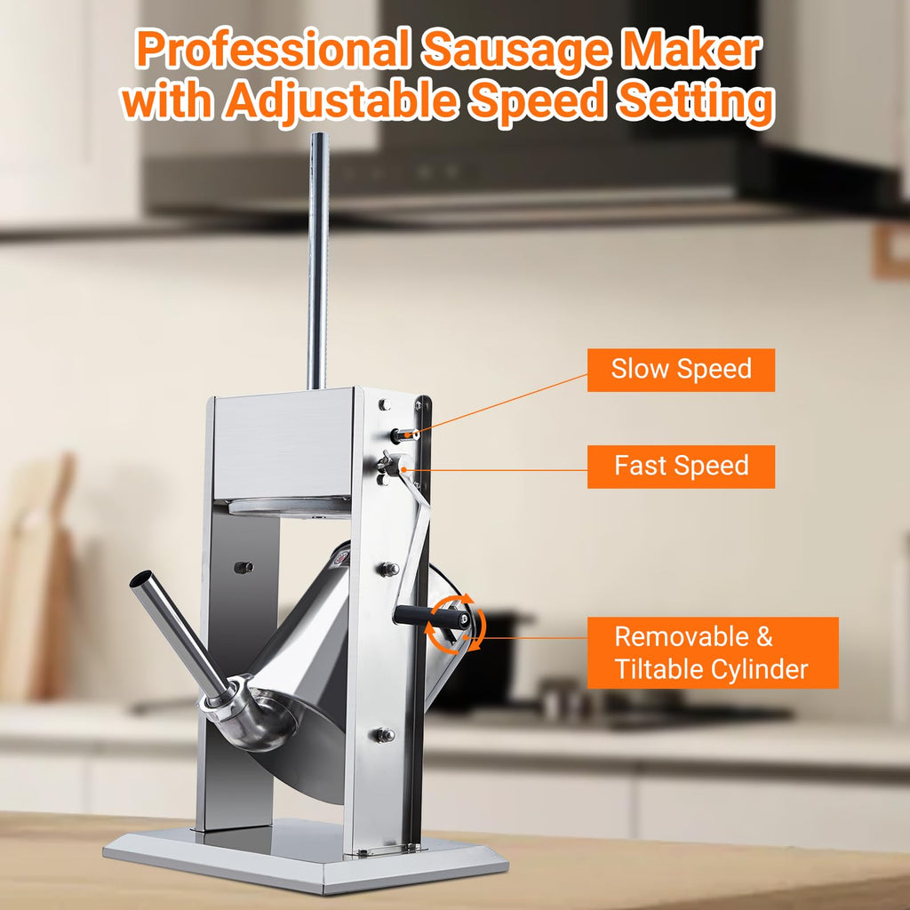 5L Stainless Steel Manual Sausage Stuffer S982