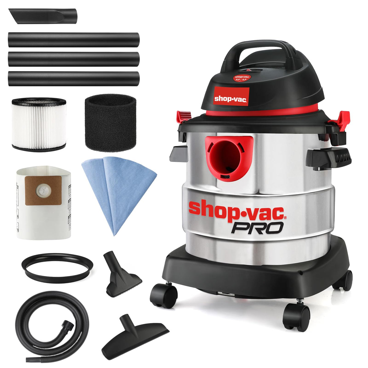 5 Gallon Stainless Wet/Dry Vac Blower U635