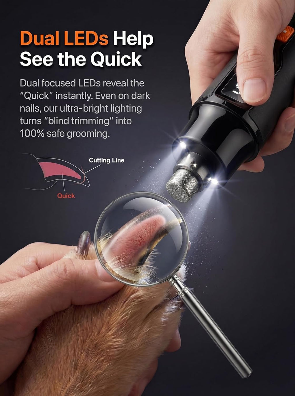 Ultra Quiet Dog Nail Grinder J28246
