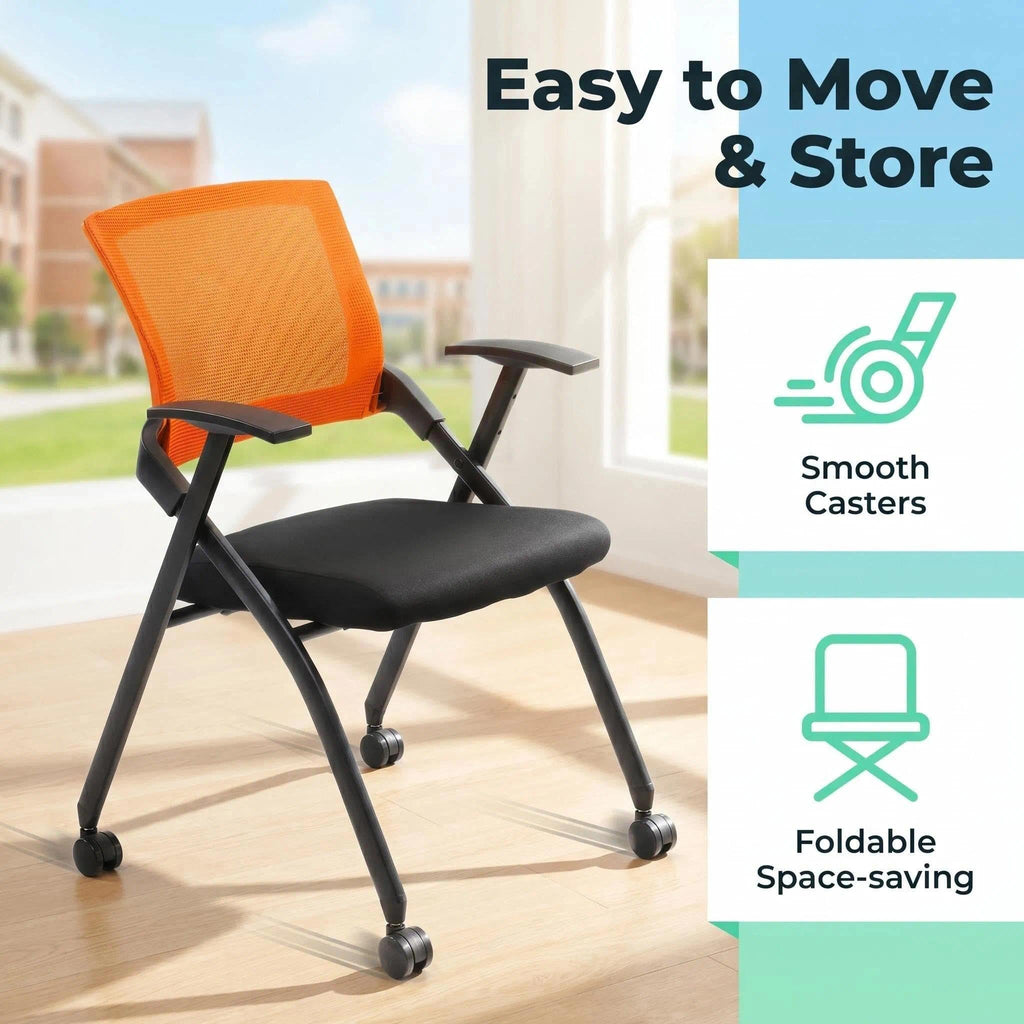 Folding Chair with Wheels Y23849