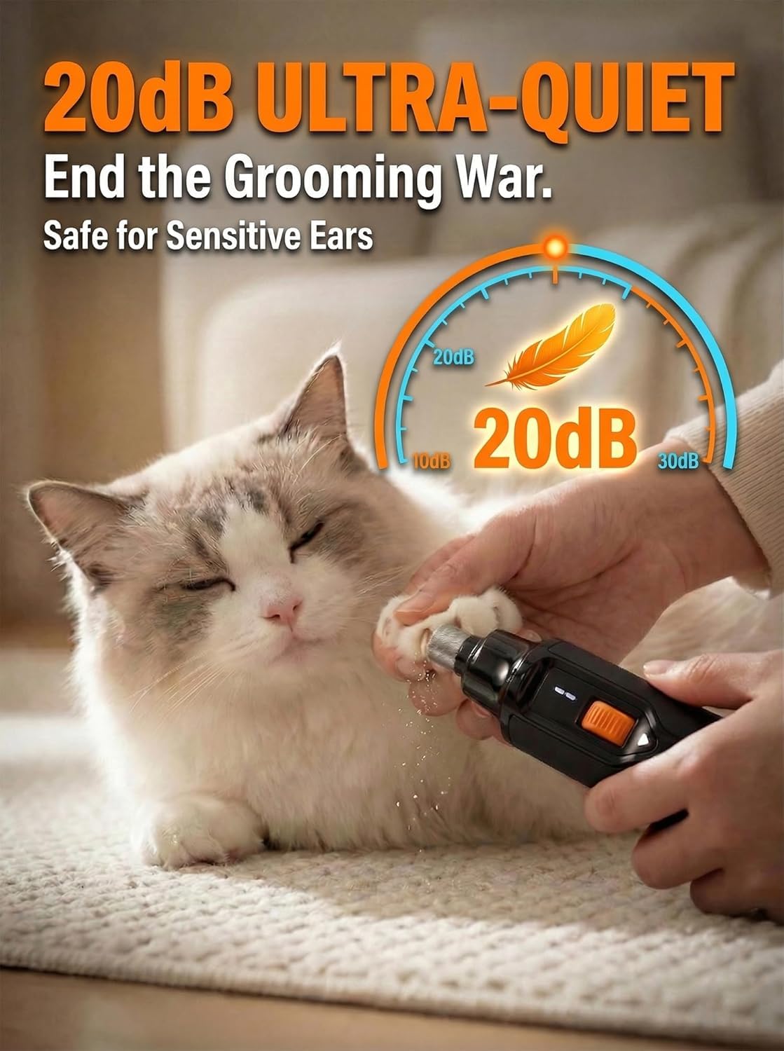 Ultra Quiet Dog Nail Grinder J28246