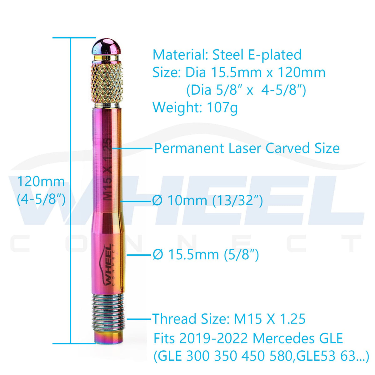 Stainless Steel Wheel Alignment Pin Set of 5 Sizes W7831