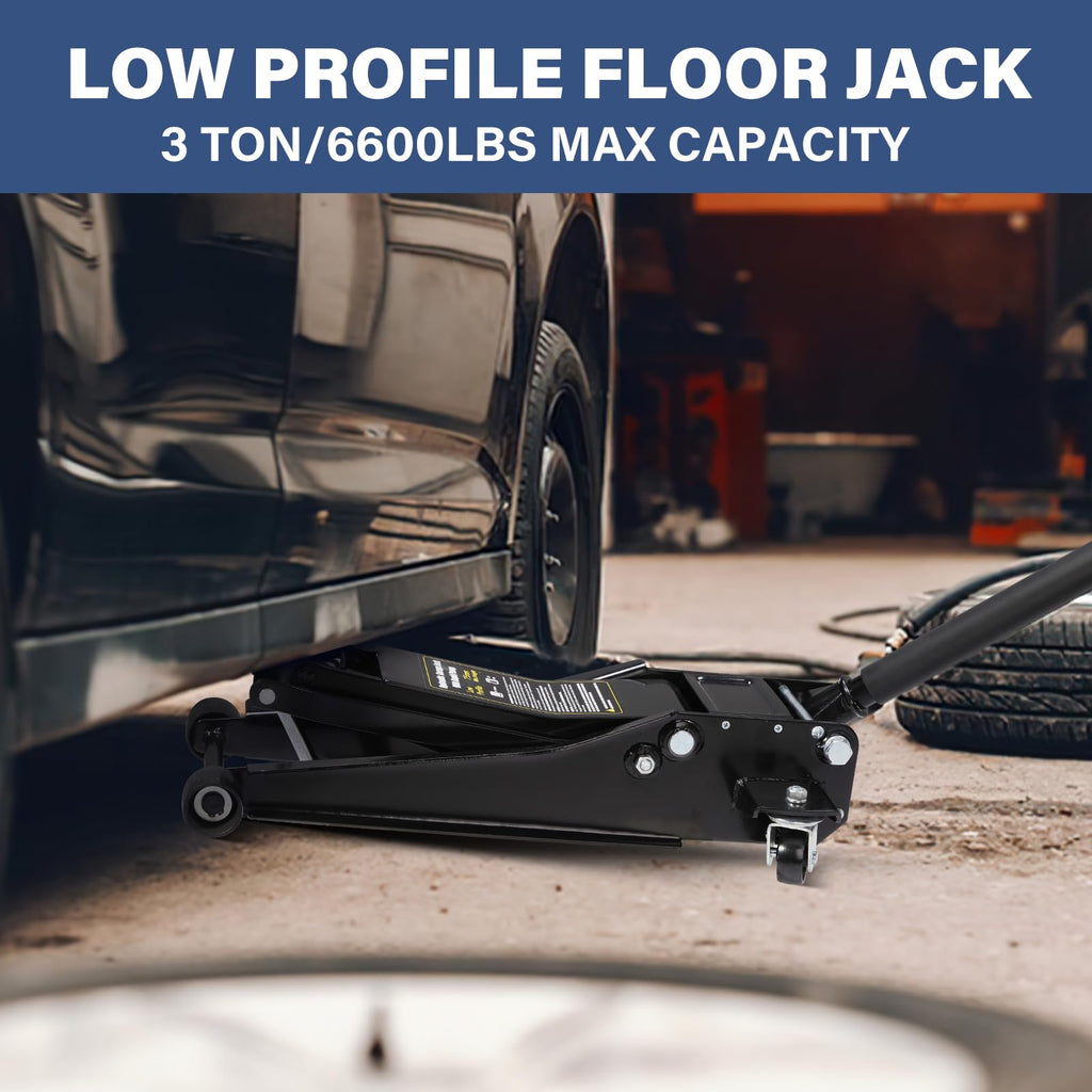 3 Ton Low Profile Steel Hydraulic Car Jack Stands J367
