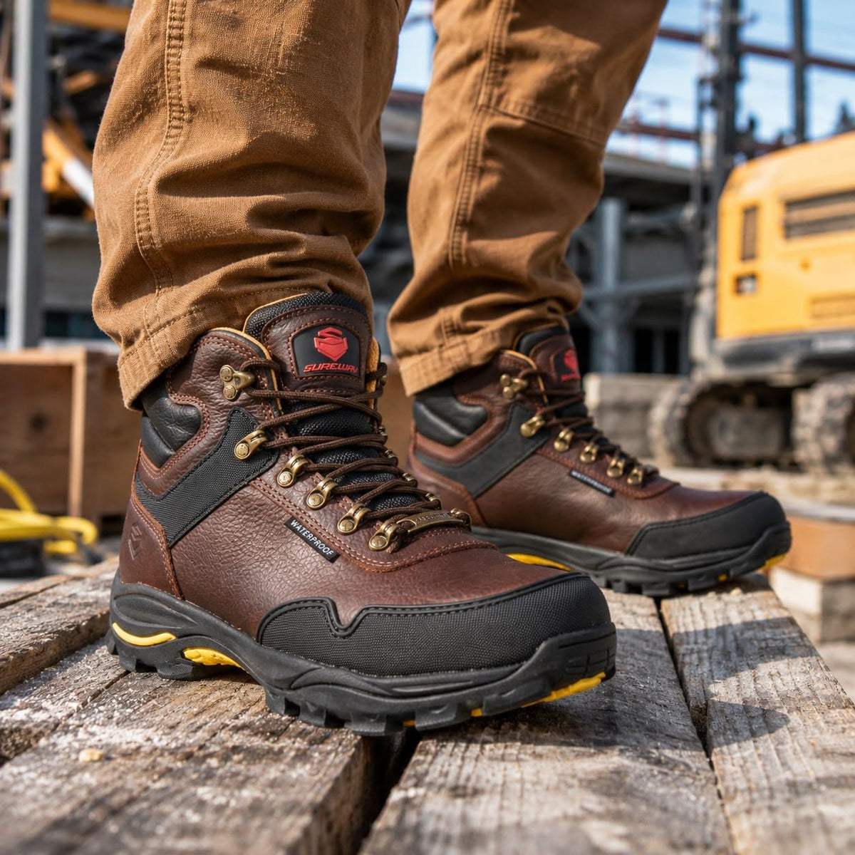 6 Inch Waterproof Leather Work Boots K49254