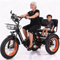 20"x4.0" Fat Tire 750W Folding Electric Tricycle 48V 15Ah Aluminum 7-Speed L687