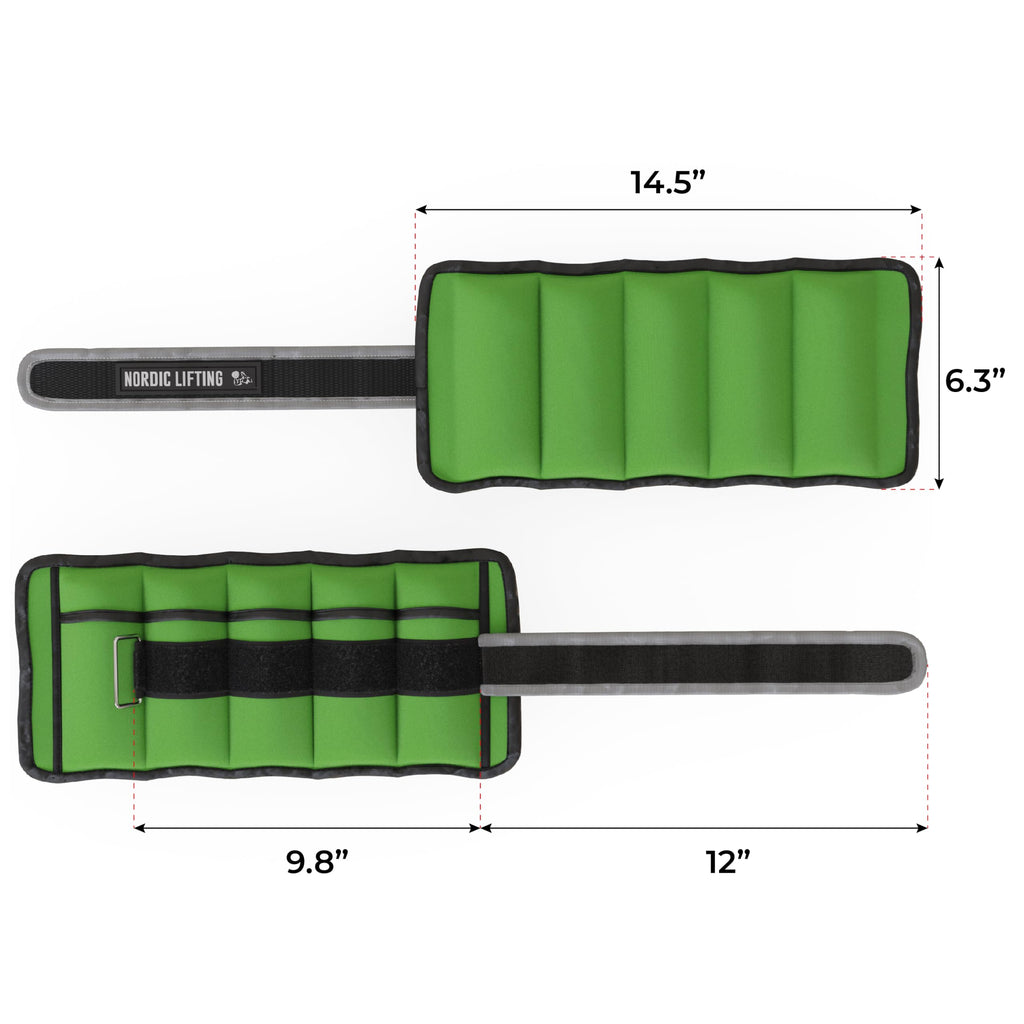 Adjustable 5lb Ankle Weights (1 Pair) N29388