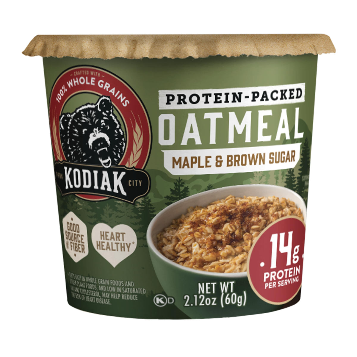 Instant Protein Maple & Brown Sugar Oatmeal, 2.12oz (Pack of 12) H5833