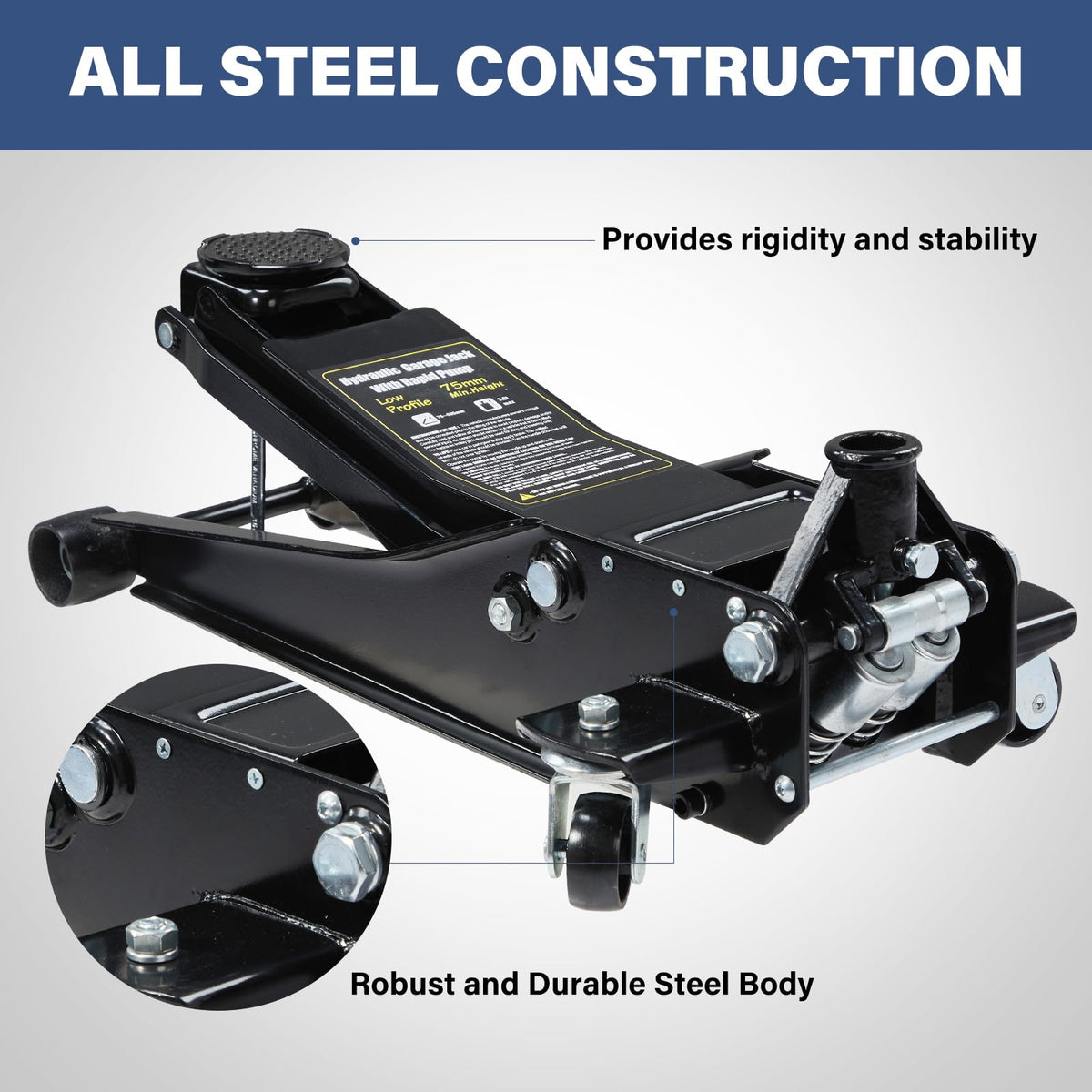 3 Ton Low Profile Steel Hydraulic Car Jack Stands J367