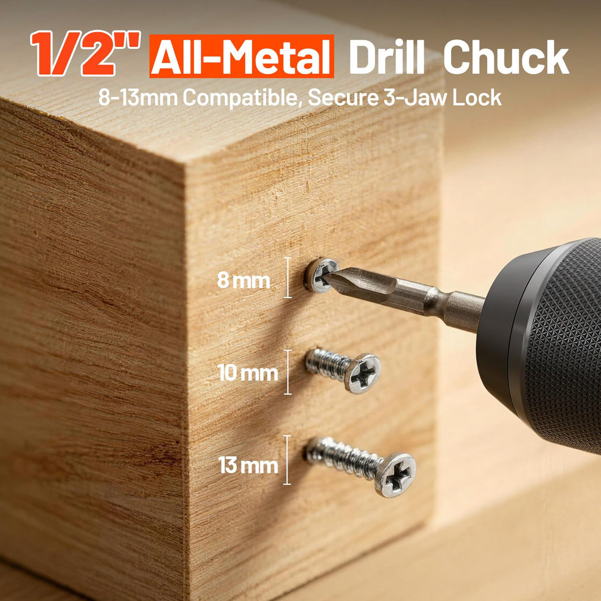 20V Cordless Drill Set 1/2-Inch Keyless Chuck 64-Piece Tool Kit with Bag B46463