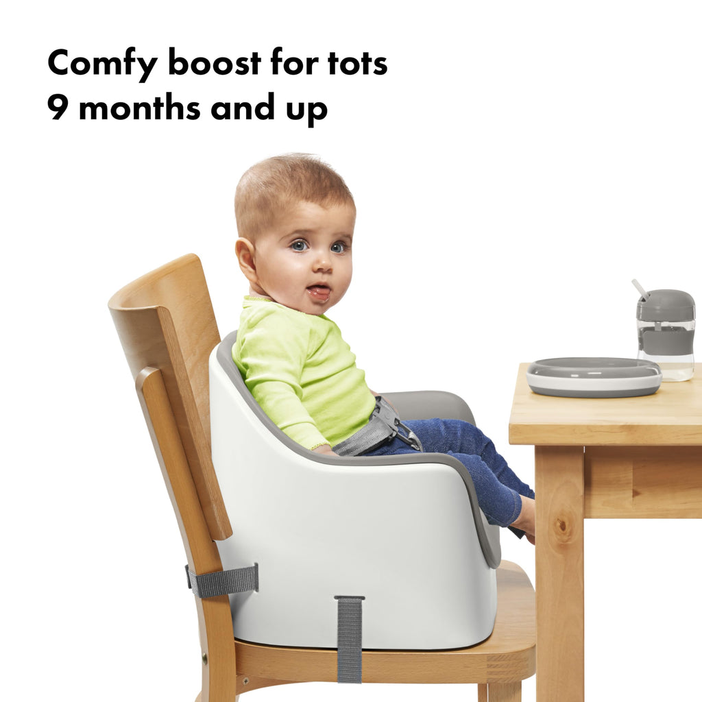 Gray Toddler Booster Seat with Removable Cushion B7041