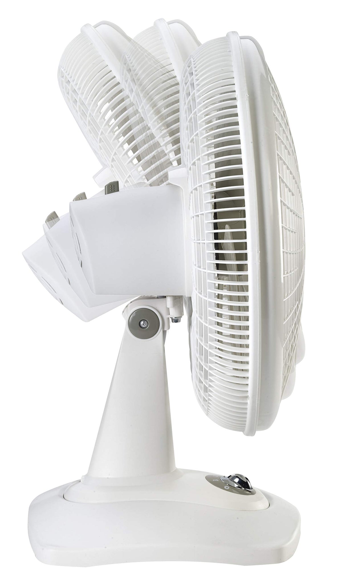 16" Oscillating Portable Table Fan with 3 Speeds, White W39913