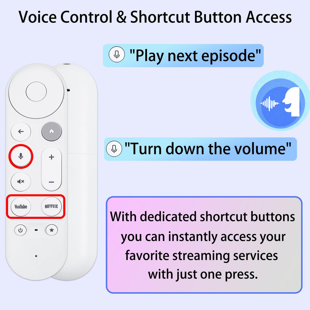 2 Pack Voice Search Remote Control T9938