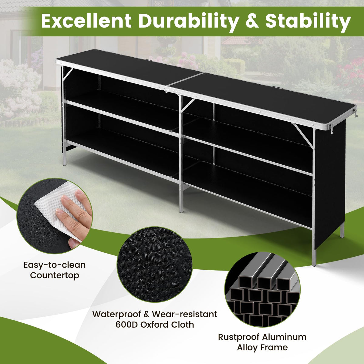 Folding Picnic Table with Carry Bag O83060