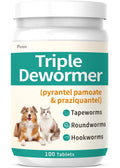 Pyrantel Pamoate and Praziquantel De-wormer Tablet for Dog & Cat 100 Tablets G828