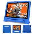 Android 16 Kids Tablet 10 Inch HD Display 8GB RAM 64GB ROM Blue D428