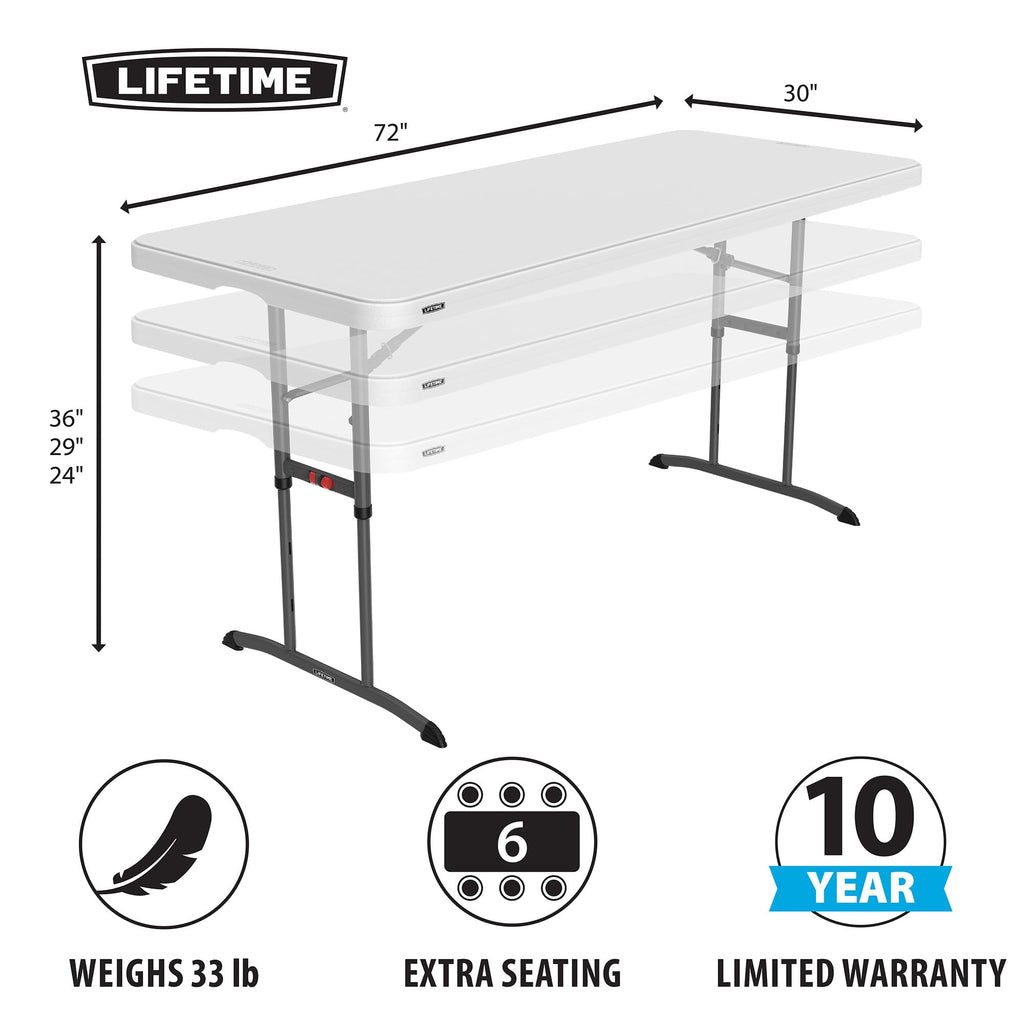 6-Foot Adjustable Height Nesting Table H79880