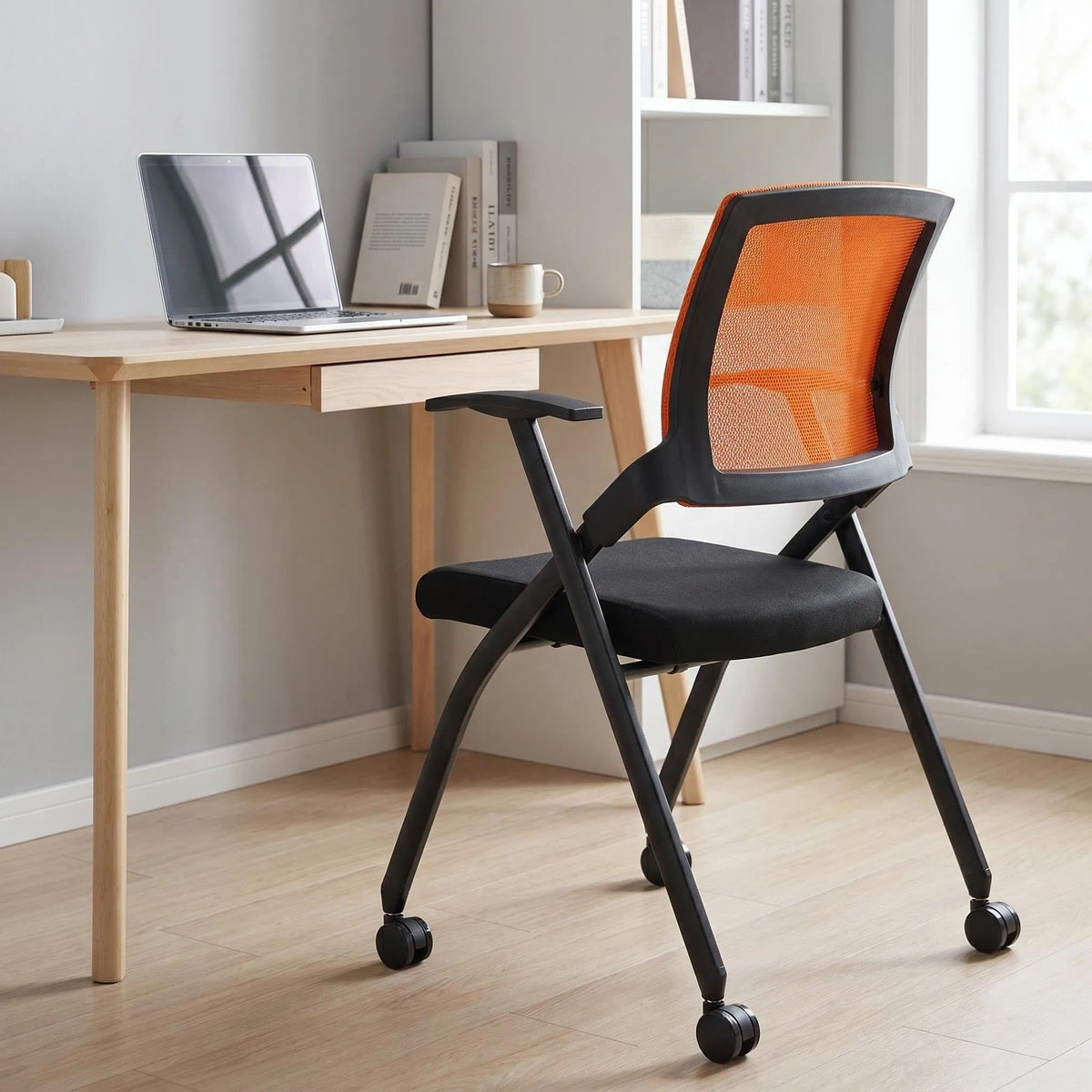 Folding Chair with Wheels Y23849
