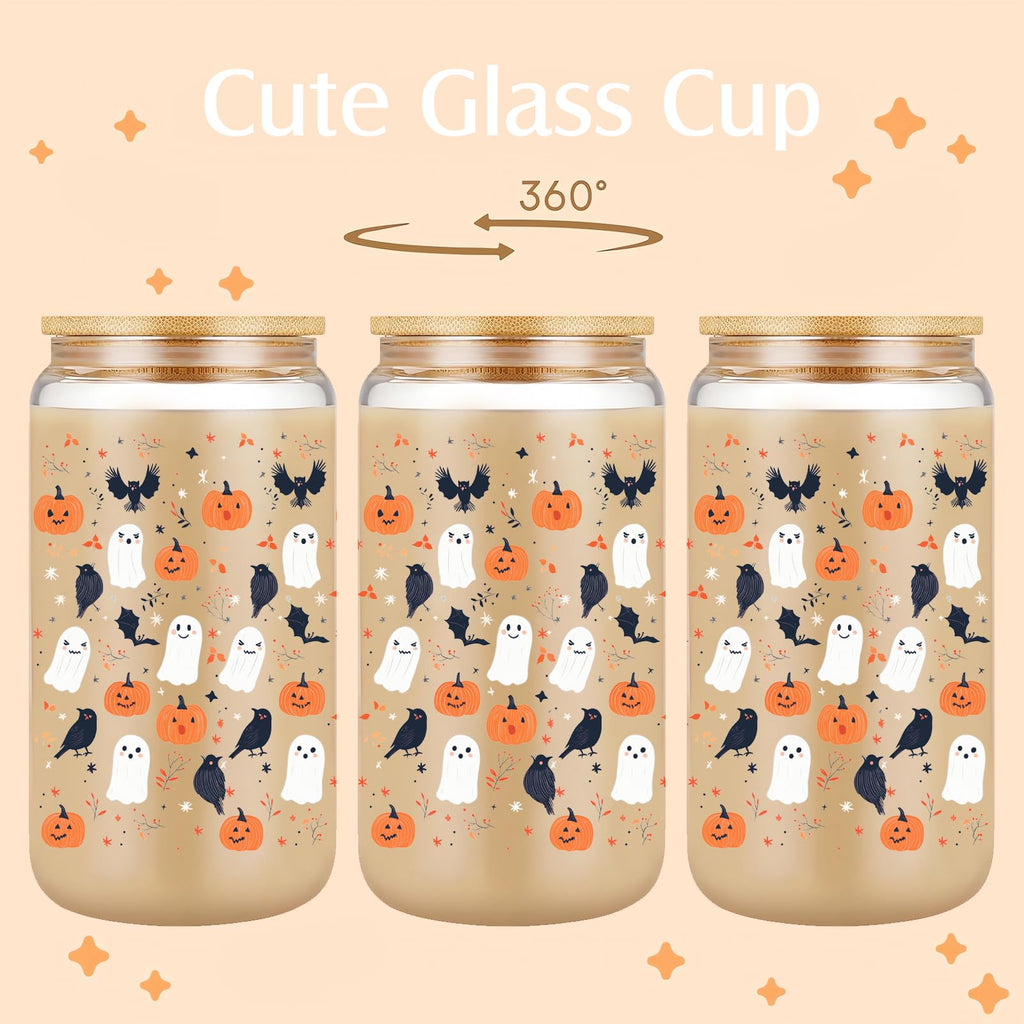 22oz Glass Tumbler with Lid & Straw N959542