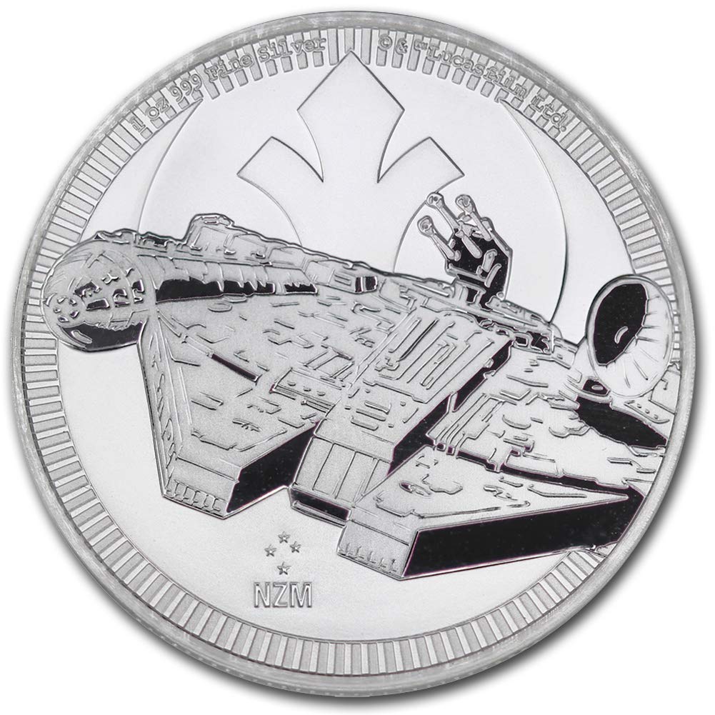 1 oz Silver Star Wars Millennium Falcon $2 S4904