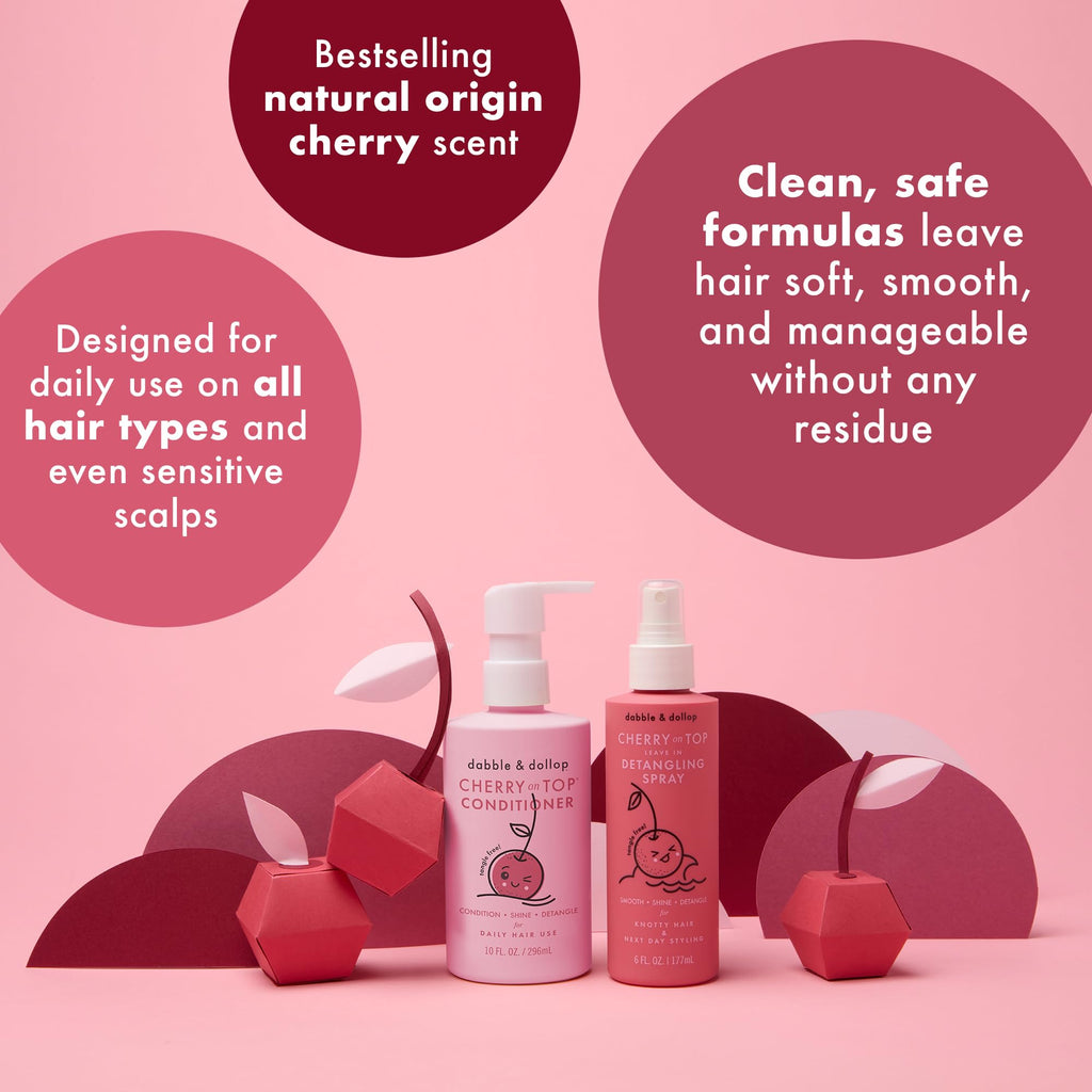 Kids Hair Conditioner & Leave-In Detangler Spray 2-Pack E4610