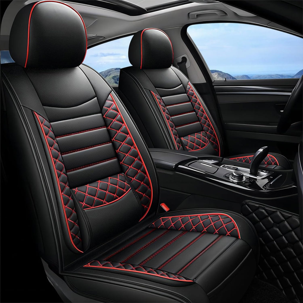 Leather 5-Seat Car Seat Covers Full Set H4006
