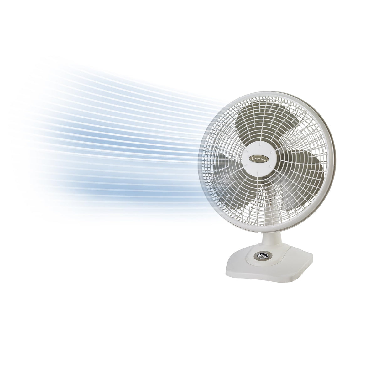 16" Oscillating Portable Table Fan with 3 Speeds, White W39913