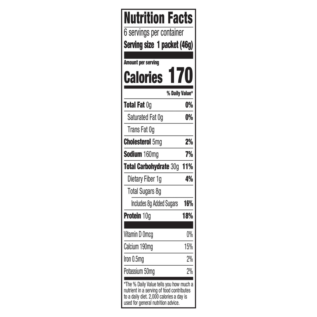 Instant High Protein Hot Cereal, Maple Brown Sugar, 12 Packets D133008