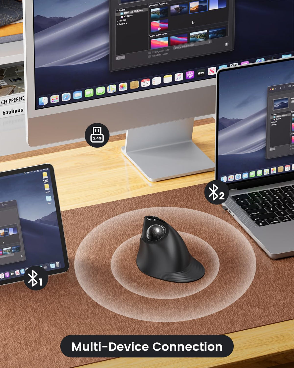Wireless Vertical Trackball Mouse U228