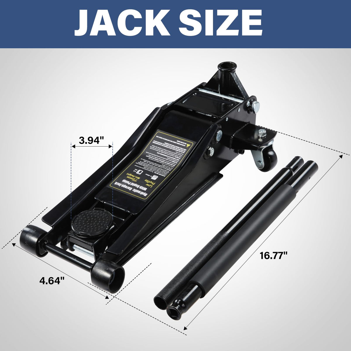 3 Ton Low Profile Steel Hydraulic Car Jack Stands J367