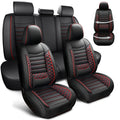 Leather 5-Seat Car Seat Covers Full Set H4006