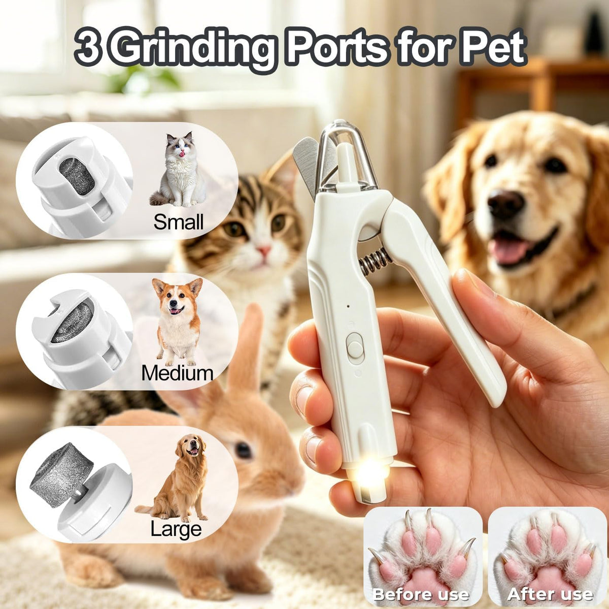 2-in-1 Dog Nail Grinder & Dog Nail Clipper C785759