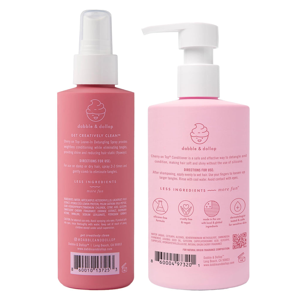 Kids Hair Conditioner & Leave-In Detangler Spray 2-Pack E4610