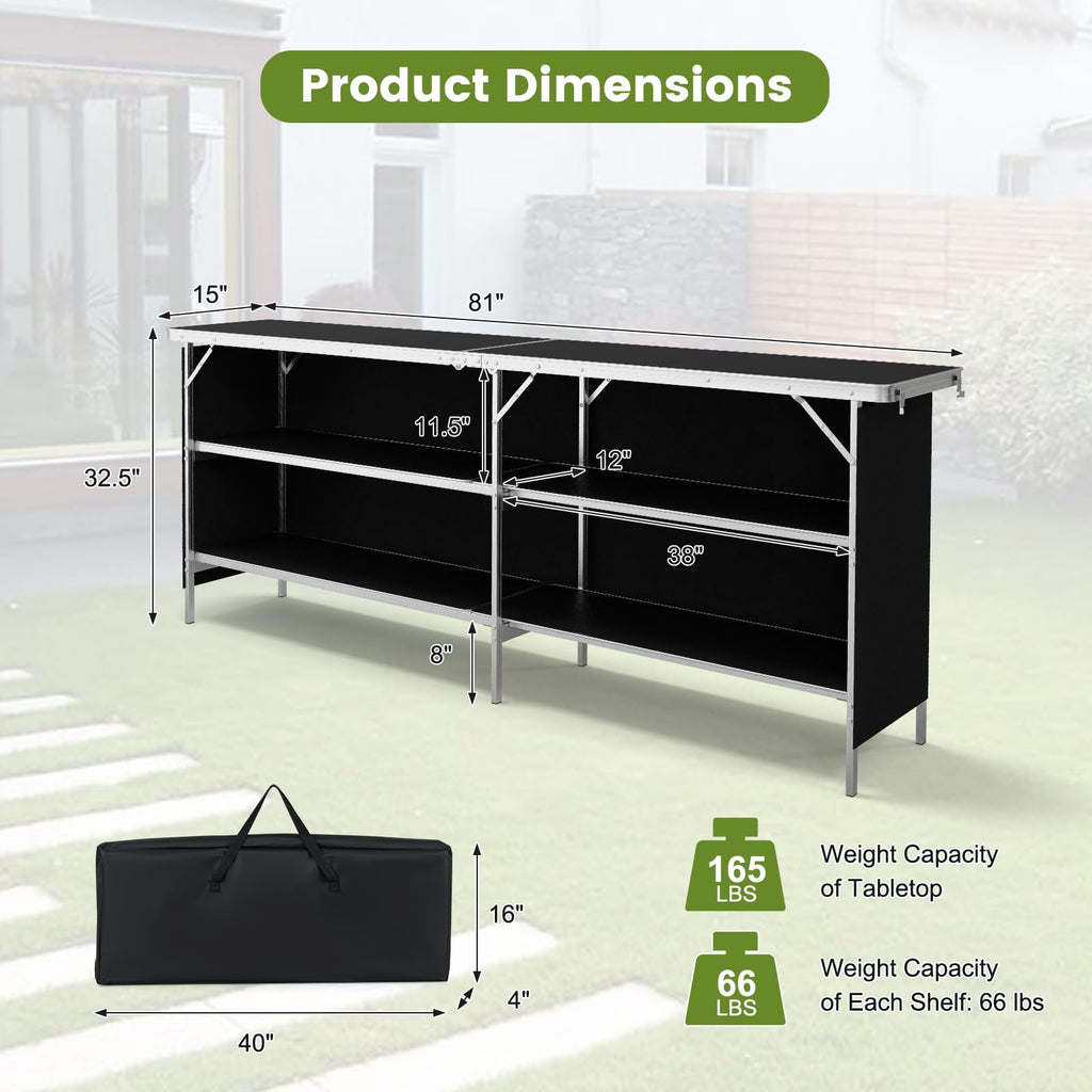 Folding Picnic Table with Carry Bag O83060