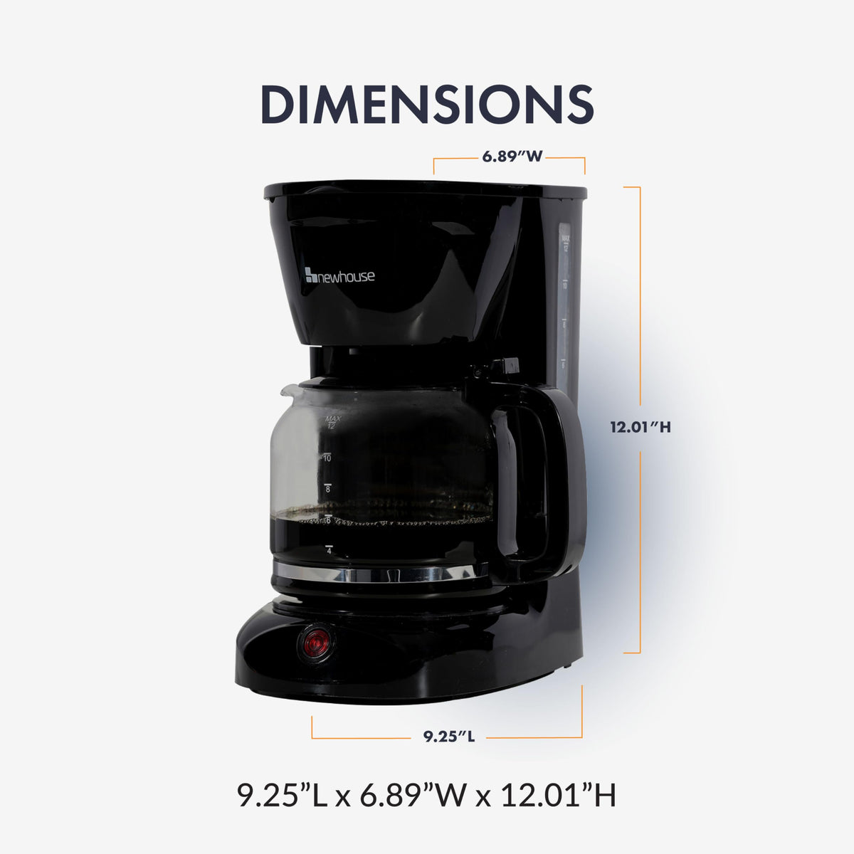 12 Cup Electric Coffee Maker with Auto Shut Off V291