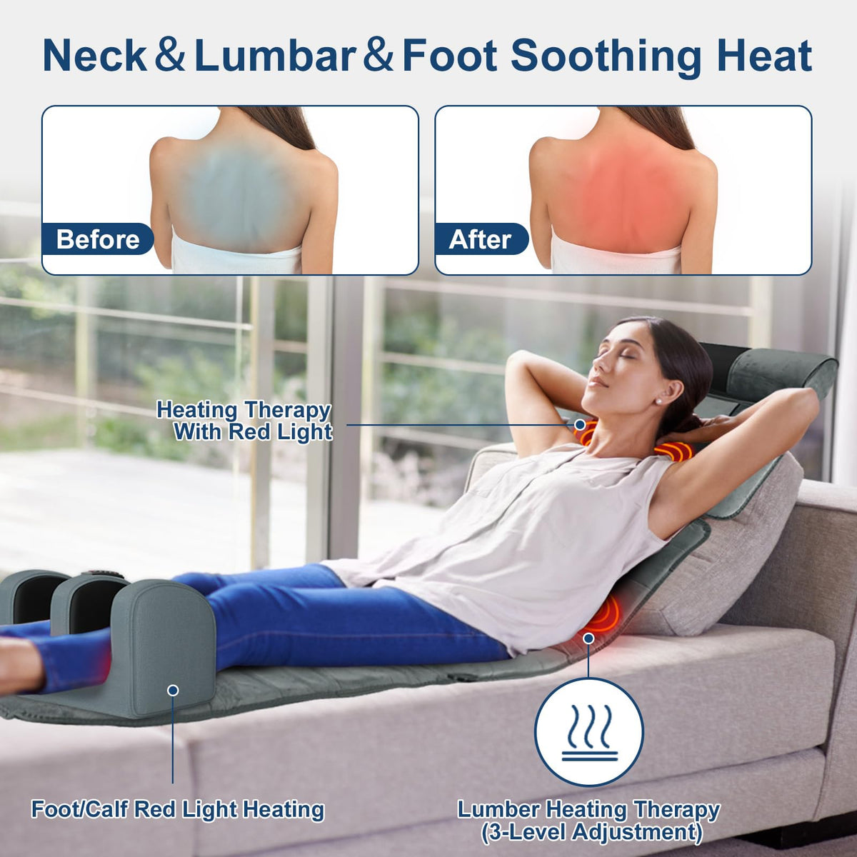 Full Body Massage Mat with Heat U59189