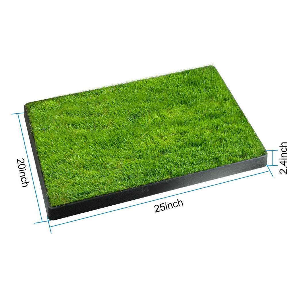 25"x20" Dog Grass Pee Pad with Tray I832450