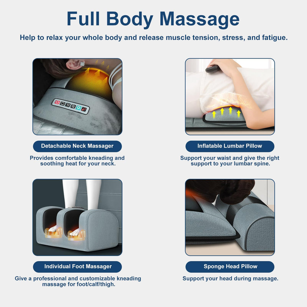 Full Body Massage Mat with Heat U59189