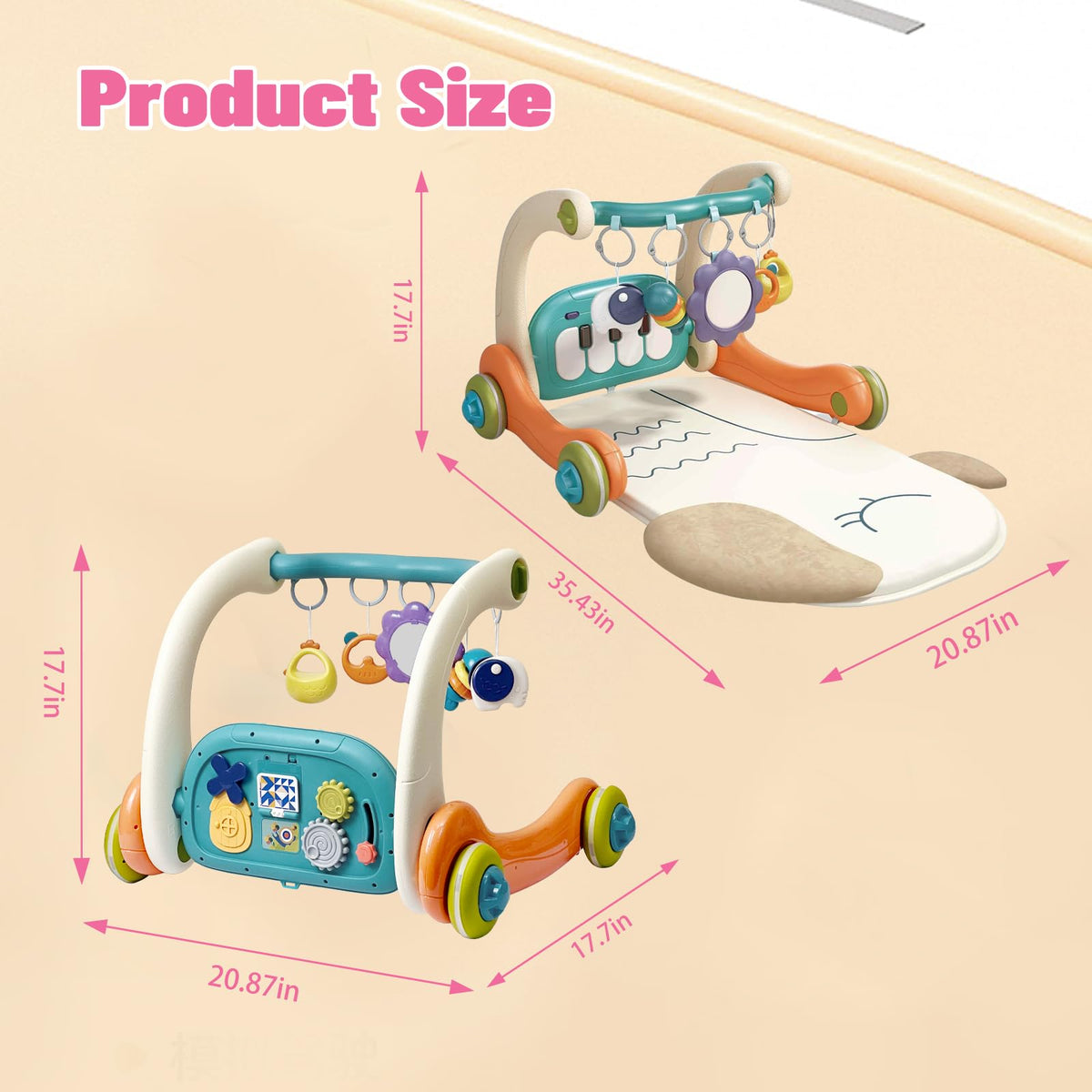 3 in 1 Baby Activity Gym Center with Music & Light L497