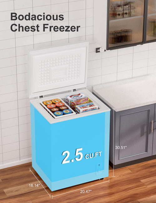 2.5 Cu.Ft White Chest Freezer E1513