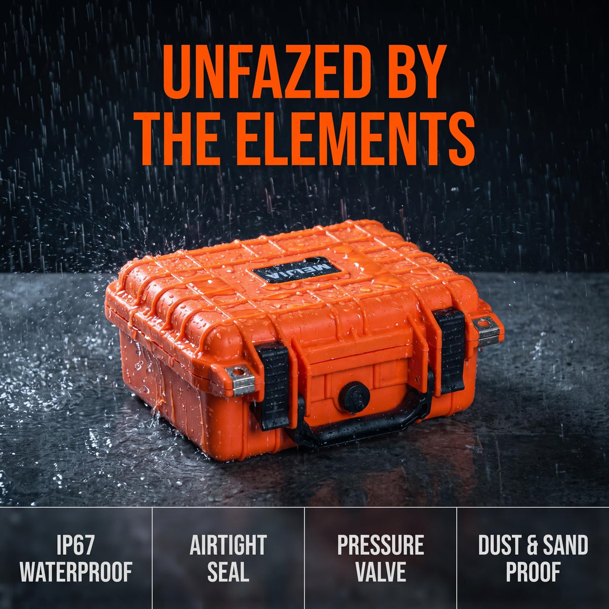 Portable IP67 Waterproof Protective Case with Customizable Foam O1967