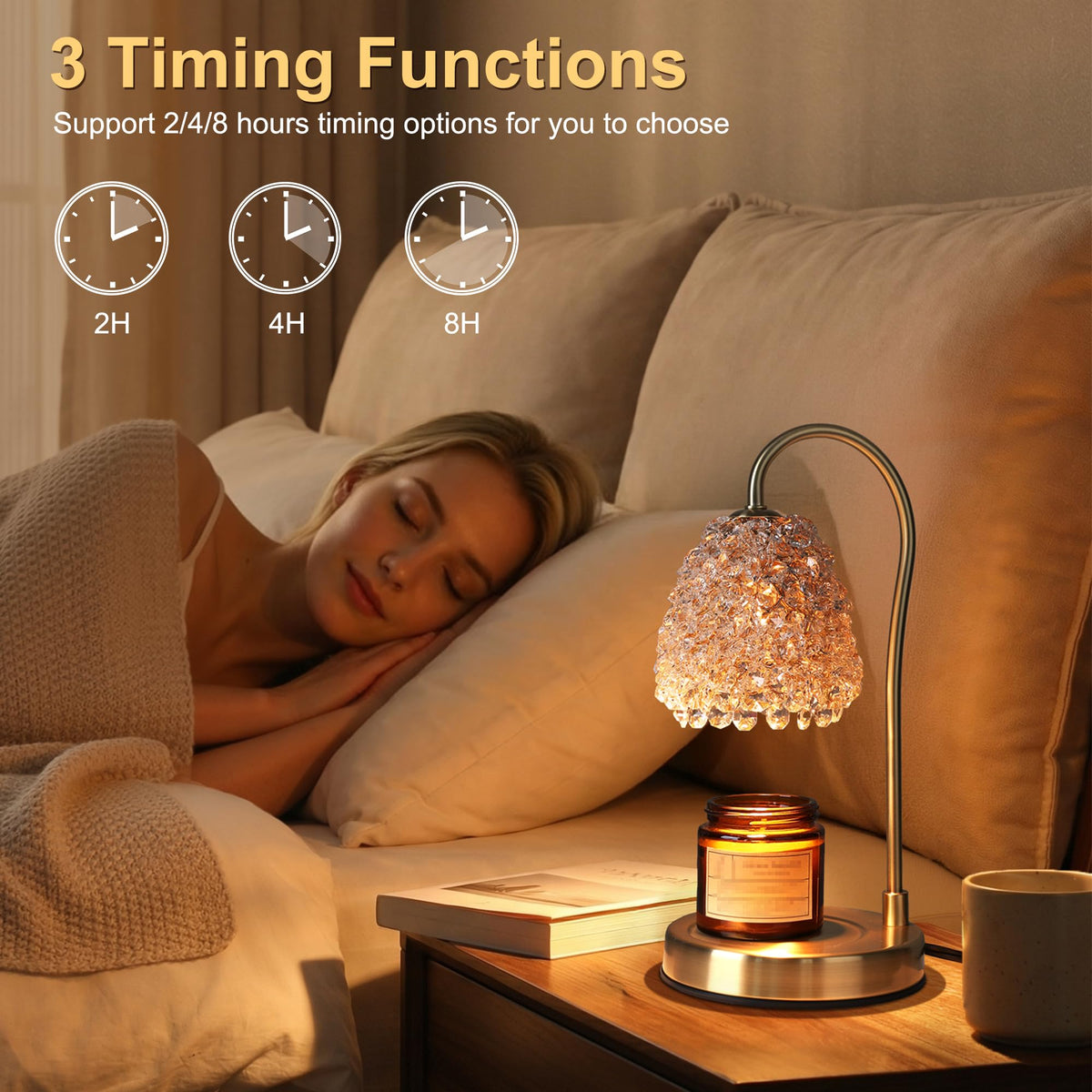 Electric Candle Warmer Lamp with Timer Dimmer J227