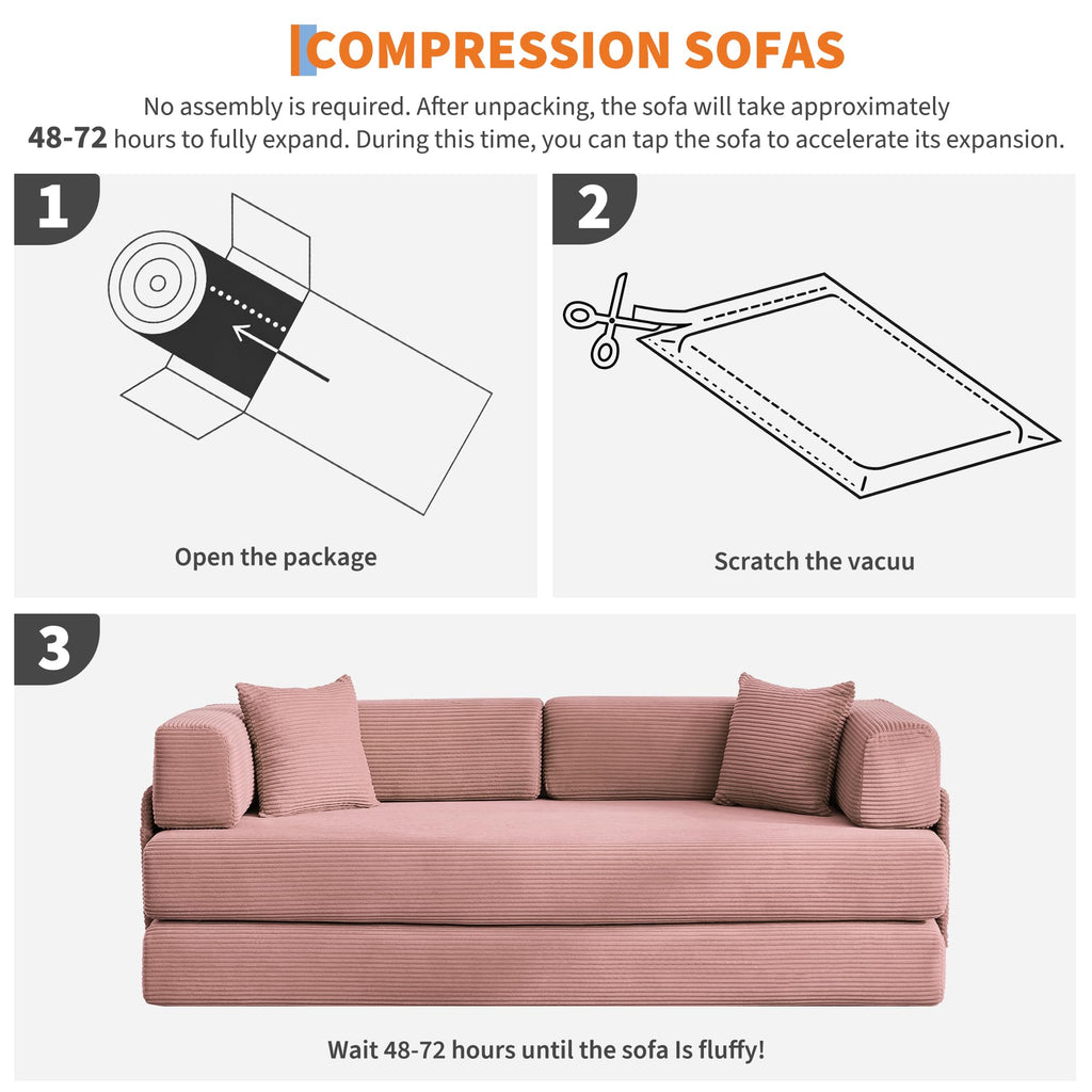 5-in-1 Convertible Sleeper Sofa Bed F109696