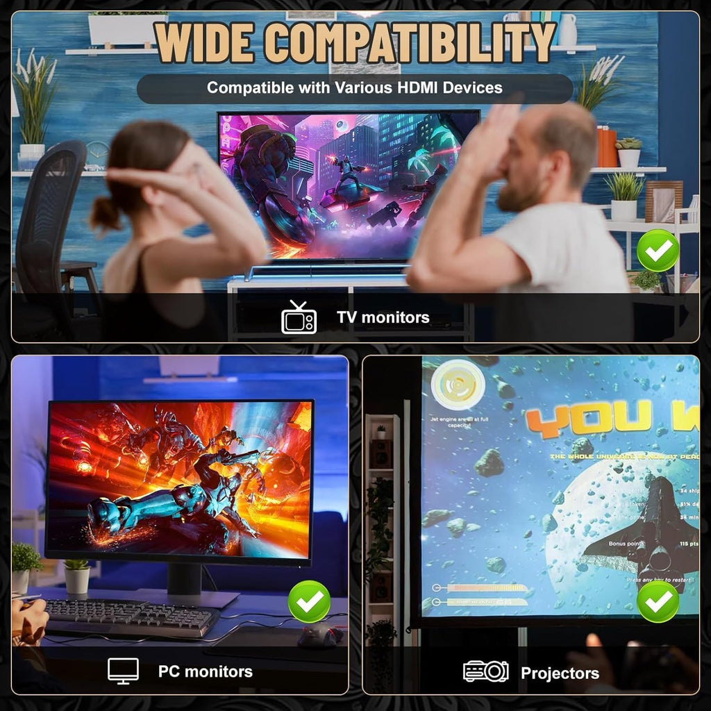 Wireless Plug and Play Retro Game Console with 20000+ Games and Dual 2.4G Wireless Controller B38079
