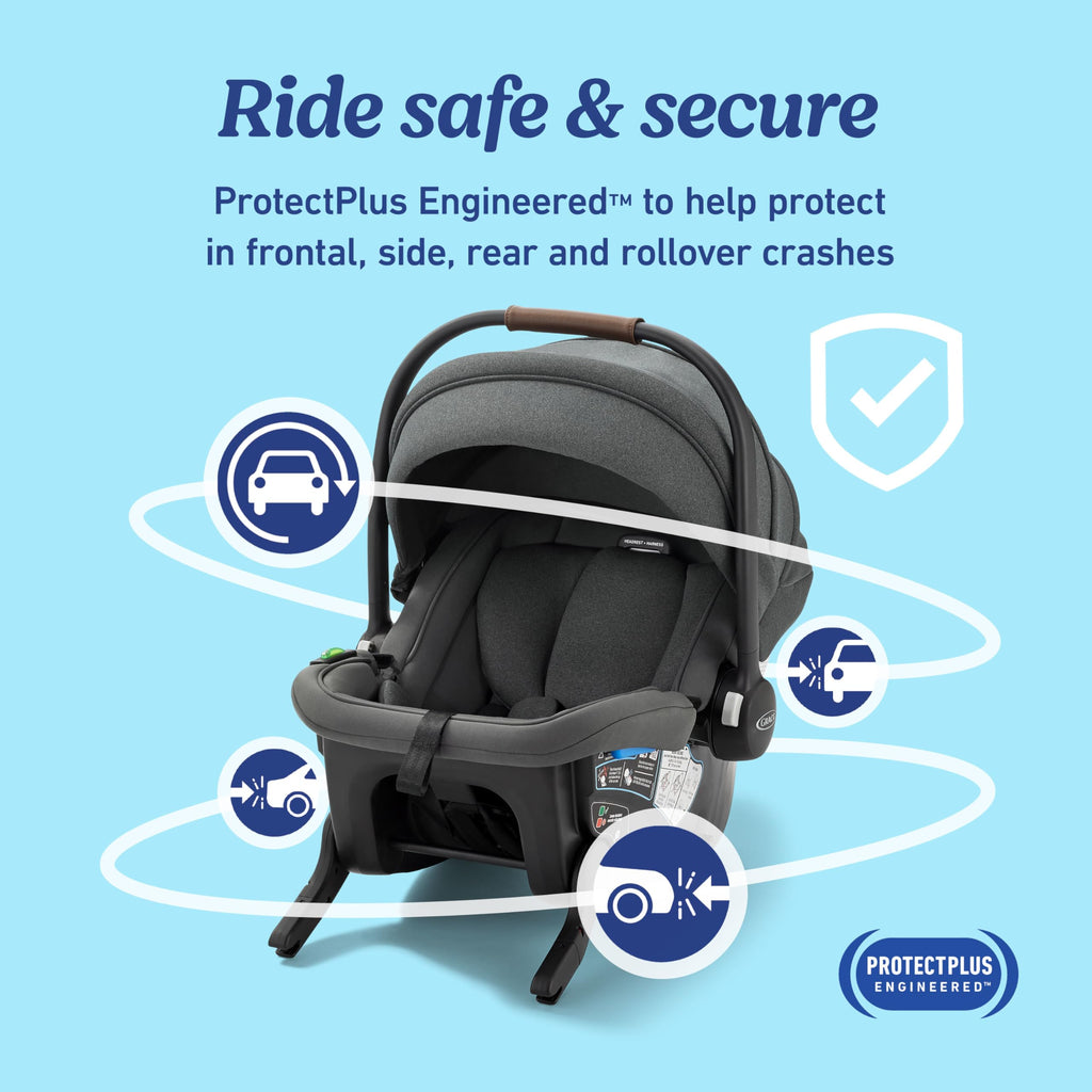 Infant Car Seat with Canopy, Rear Facing, Lightweight N24431