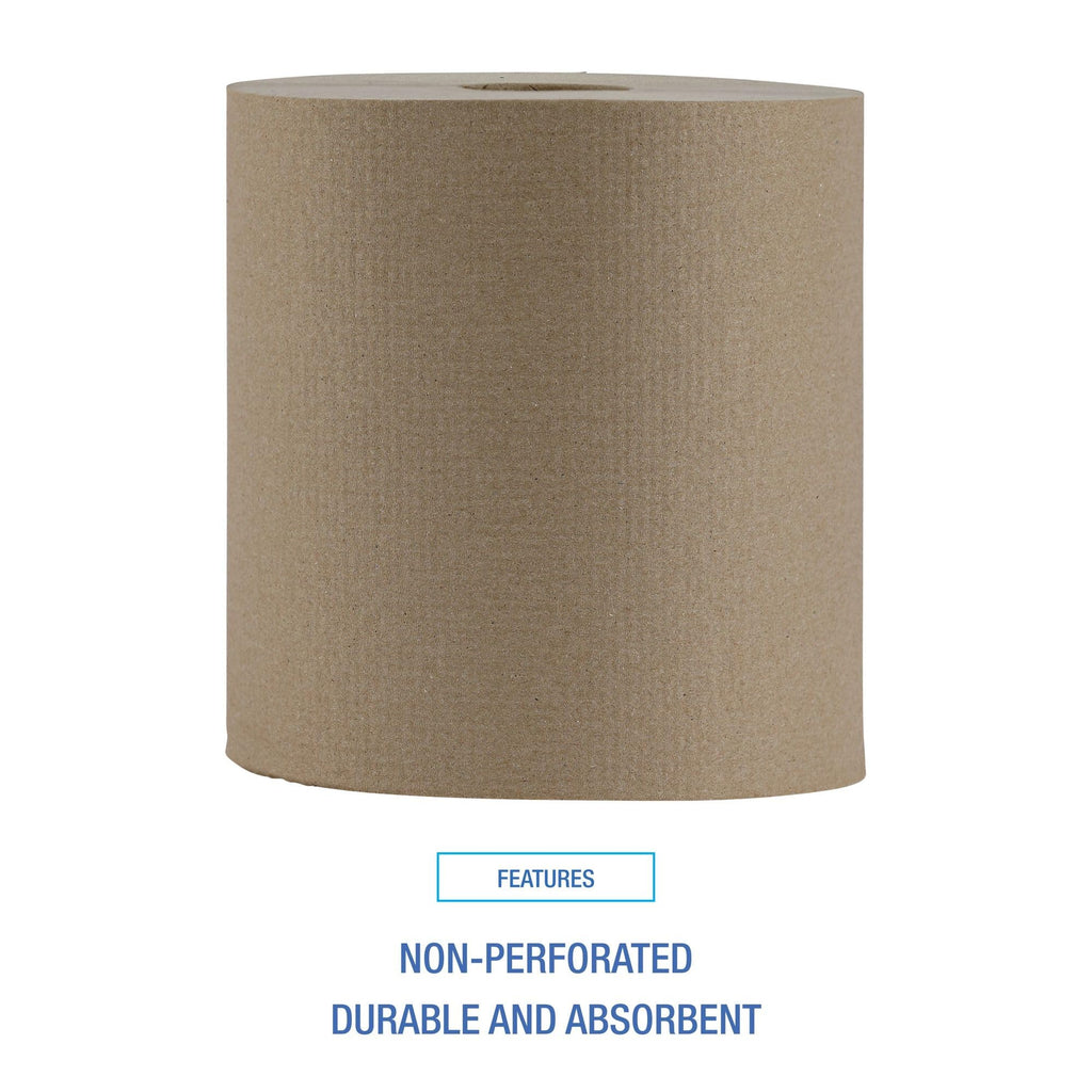 Hardwound Paper Towels, 6 Rolls, 1-Ply, 8" x 800 ft, Natural U511